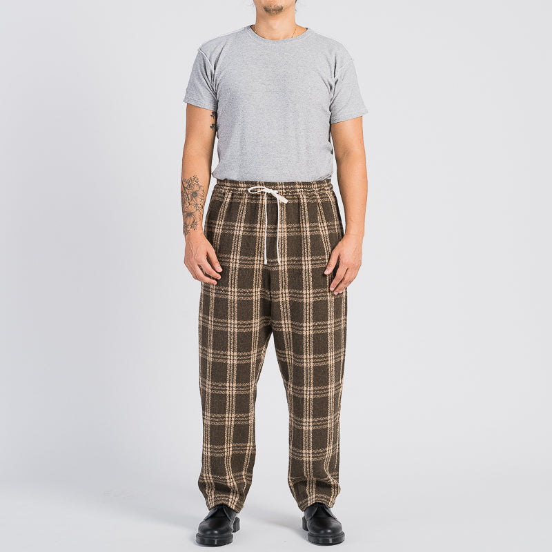 Symphony Pant - Brown Plaid – s.k. manor hill