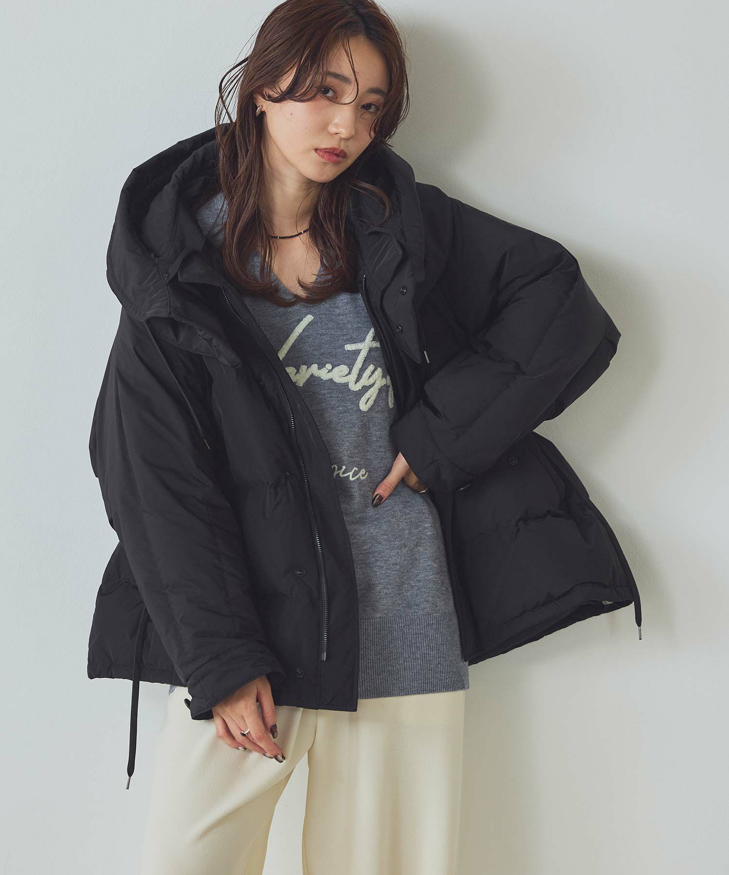 Gready Brilliantドルマンフードダウン | SEKIMIKI Online