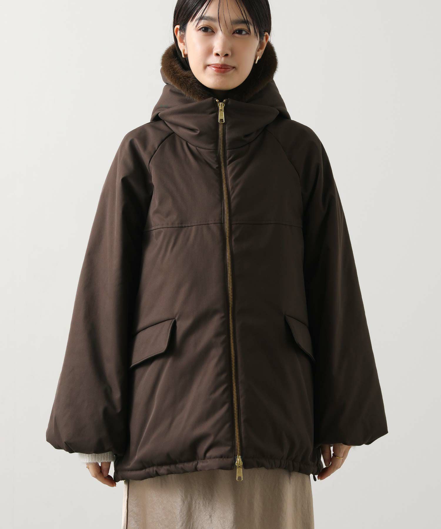 Gready Brilliant取り外しファー中綿フードコート | SEKIMIKI Online