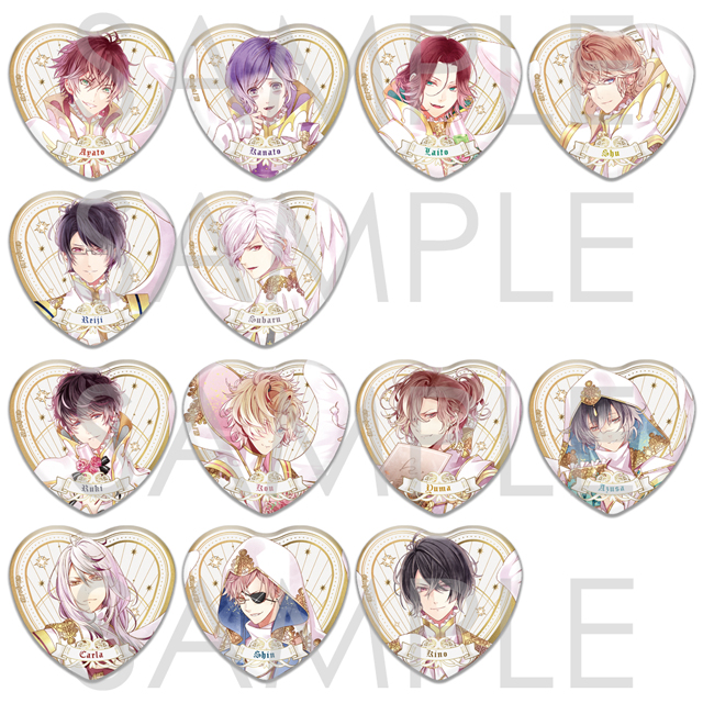 DIABOLIK LOVERS BRIDAL ROSES ラメハート缶バッジ | 乙女向け通販