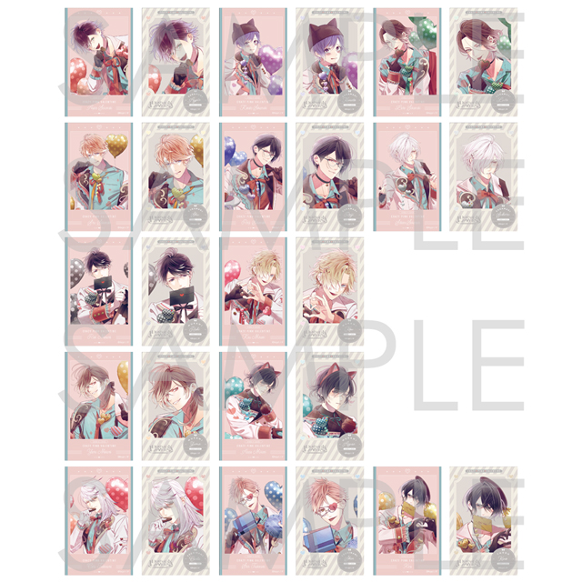 DIABOLIK LOVERS Crazy▽Pink▽Valentineポラ風ラメカード | 乙女向け