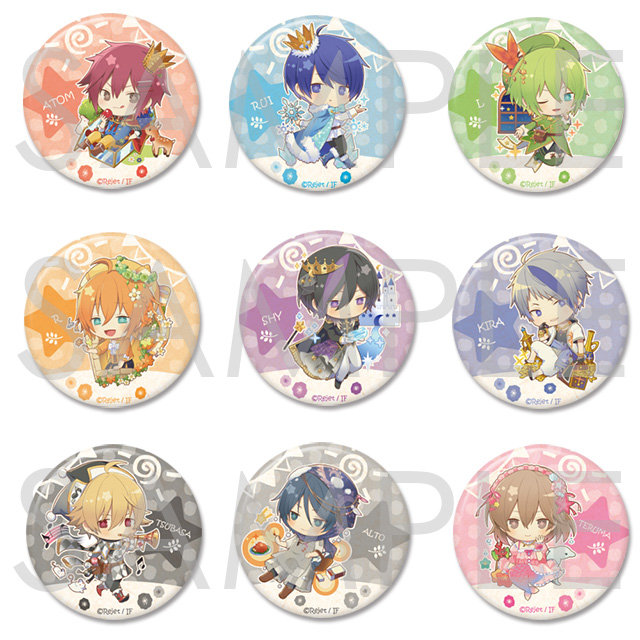 ピタゴラスプロダクション メルヘンとぅいんくる☆彡アイドル 缶バッジ