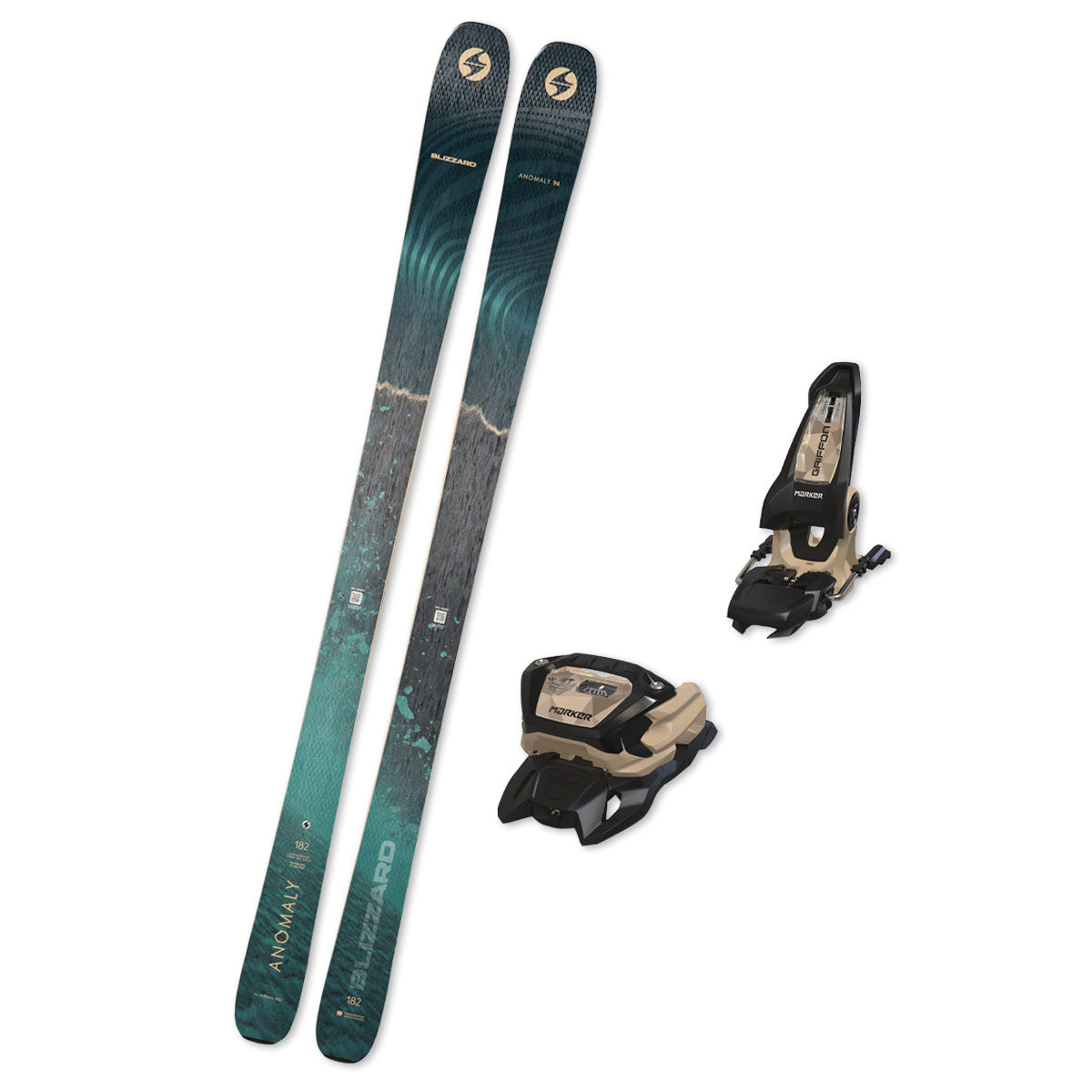 2026 Blizzard Anomaly 94 + Marker Griffon 13 ID BUNDLE DEAL – Ski