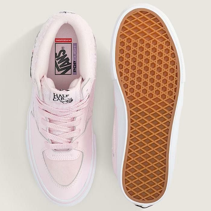バンズ スケート ハーフキャブ VANS SKATE HALF CAB / PINK/WHITE