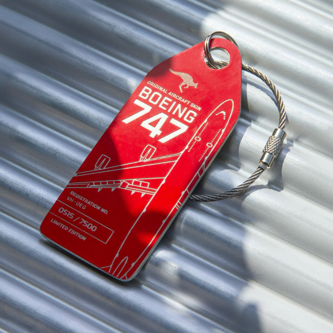 AVIATIONTAG B747 VH-OEG Qantas Red アビエーションタグ カンタス航空