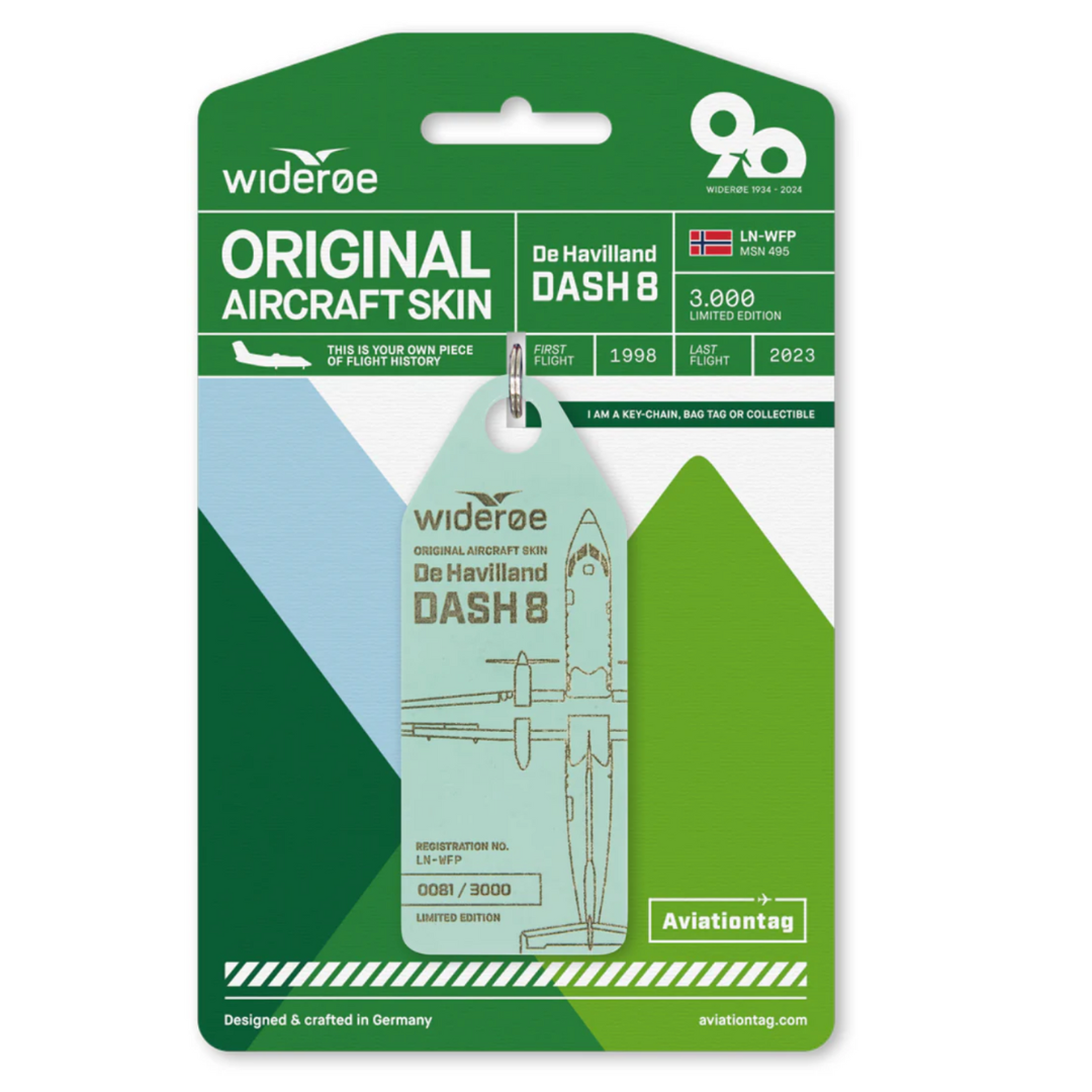 AVIATIONTAG Dash8 LN-WFP Widerøe アビエーションタグ ヴィデロー航空
