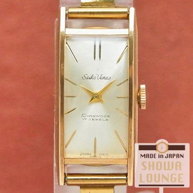 セイコー SEIKO ヴィーナス レディース時計 角型 20ミクロンEGPケース