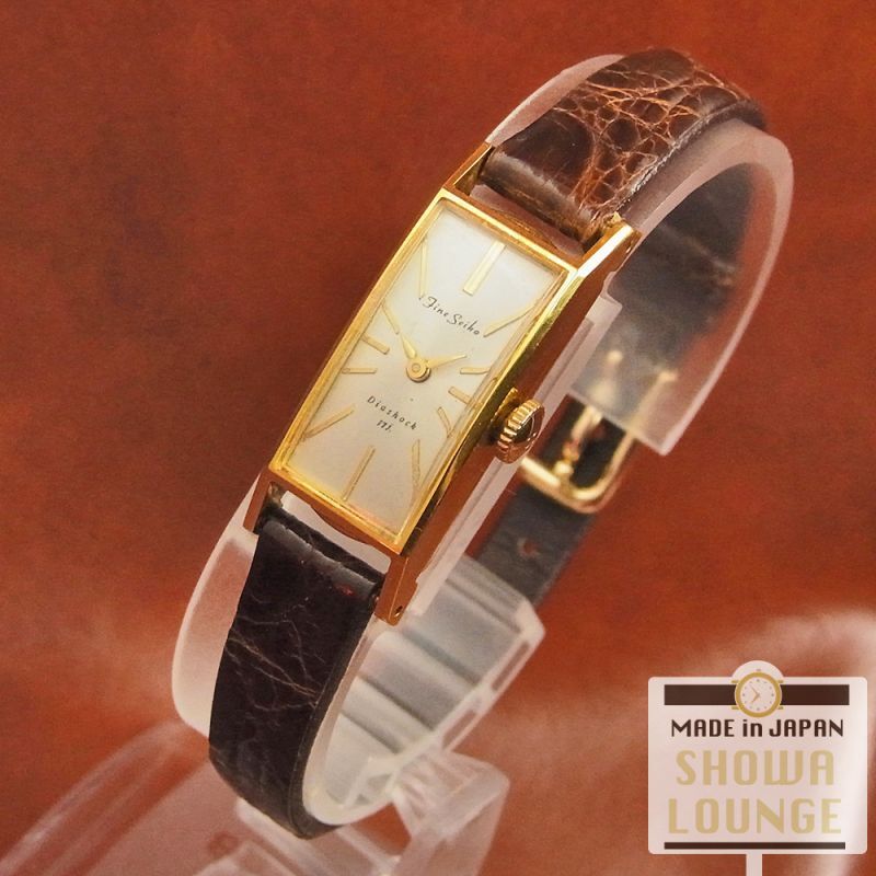 セイコー ファインセイコー レディース時計 角型 20ミクロンEGPケース