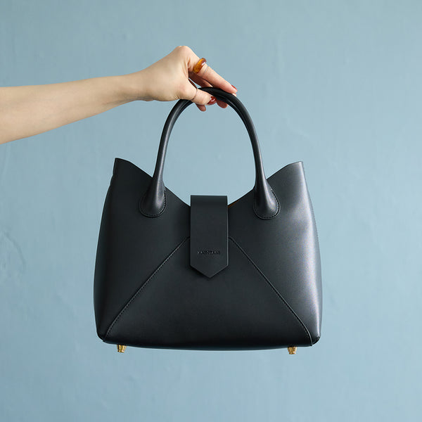 HASHIBAMI【Ha-2504-100 フェズ ハンドバッグ】ブラック – CORRECT