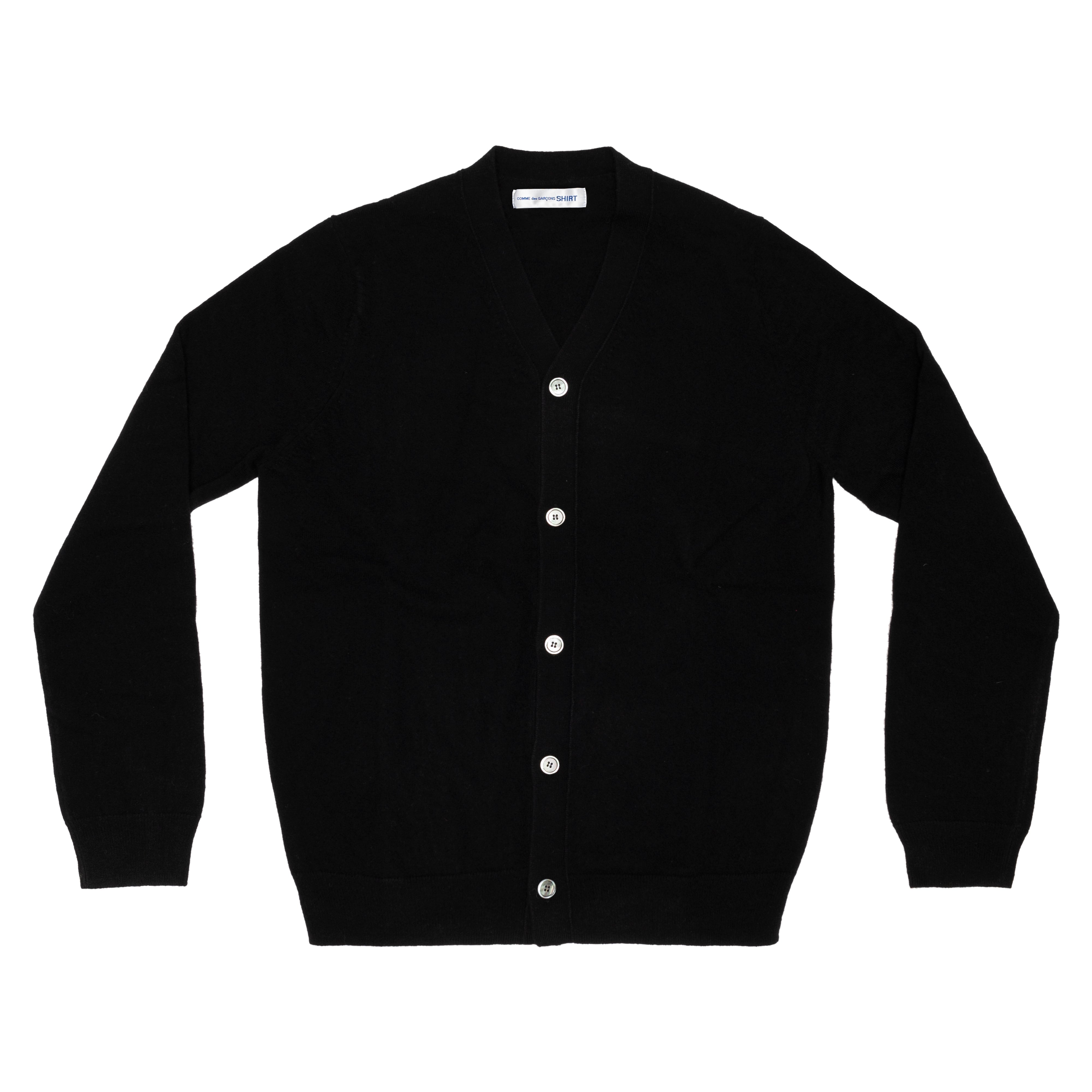 CDG SHIRT FOREVER: Cardigan V-Neck (BLACK) | DSMG E-SHOP