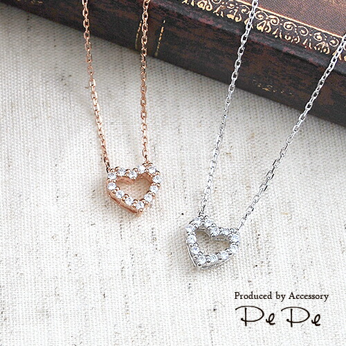 PURE】ネックレス シルバー925 ロジウムコーティング ピンクゴールド