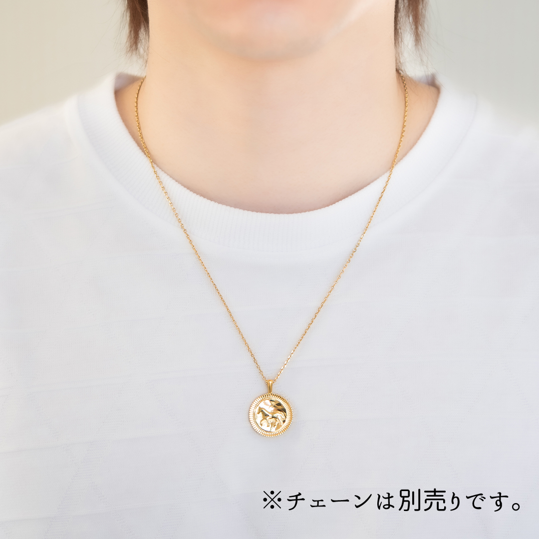 ネックレストップ K18イエローゴールド(JLージュエルー)(野生動物の