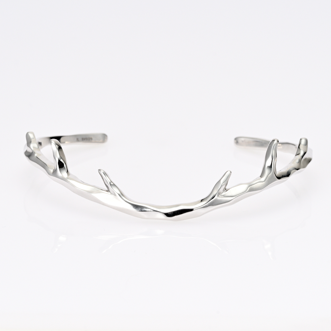 バングル（メンズ） シルバー925 ロジウムコーティング(JLージュエルー