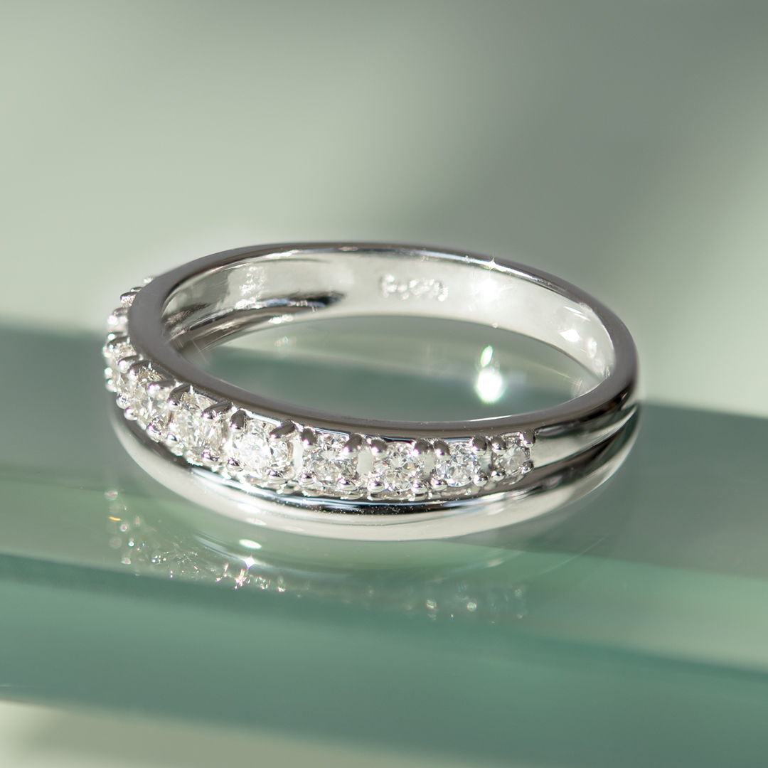 鑑別カード付き】リング プラチナ ダイヤモンド アクセサリーPePe