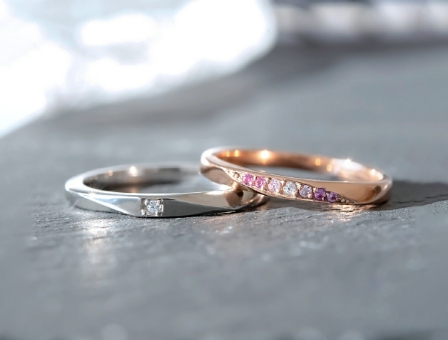 リング K10ピンクゴールド ダイヤモンド アクセサリーPePe オンライン