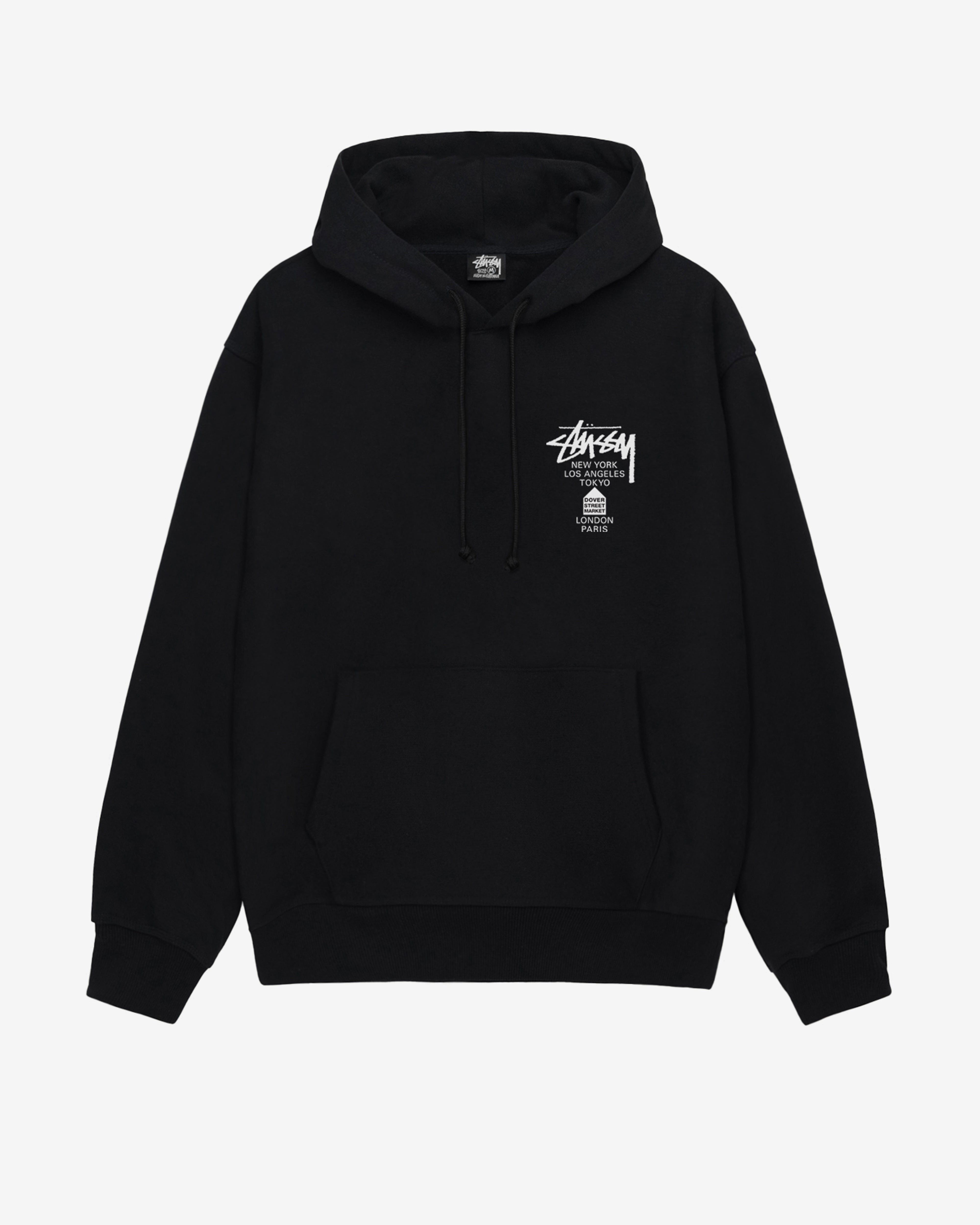 Stüssy: Men's DSM World Tour Hoodie (Black) | DSMNY E-SHOP