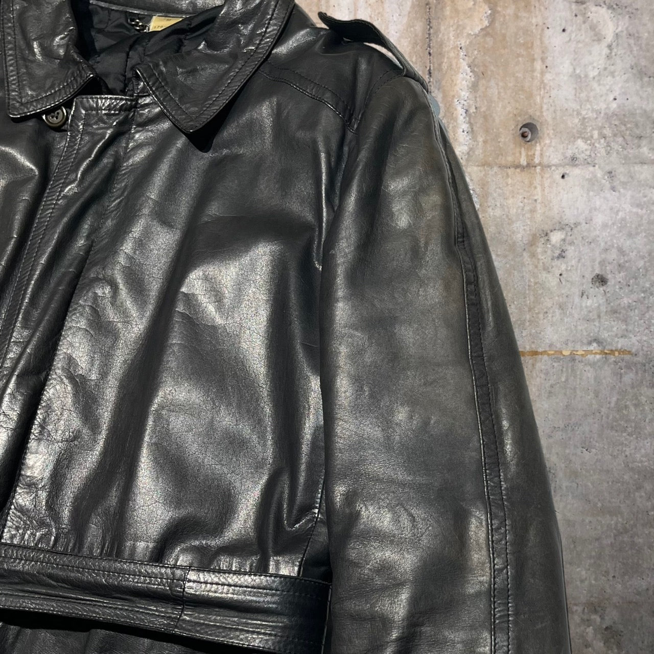 D'URBAN(ダーバン) 90'sヴィンテージレザーコート M ブラック