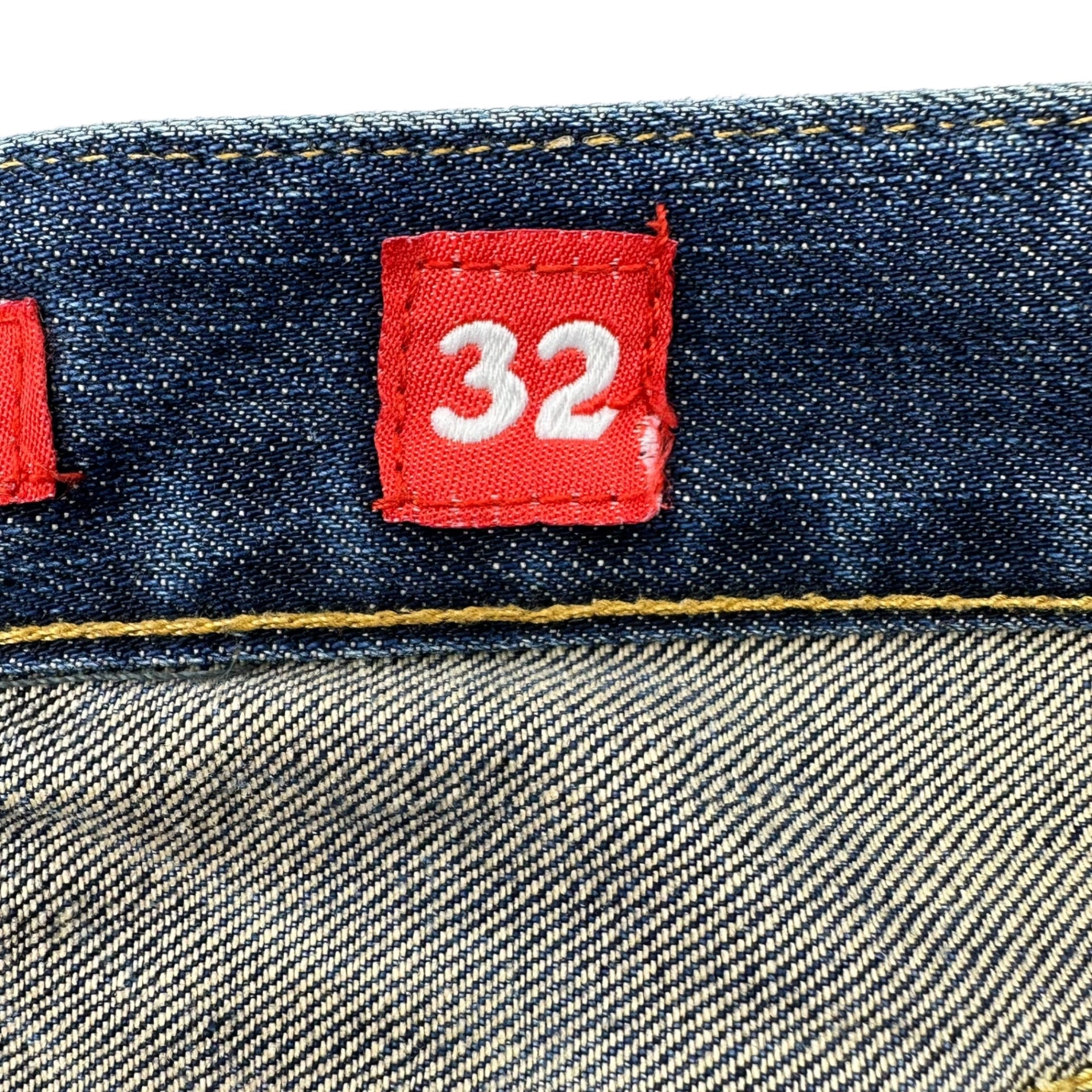 Ed Hardy(エドハーディー) Devil embroidery straight denim pants