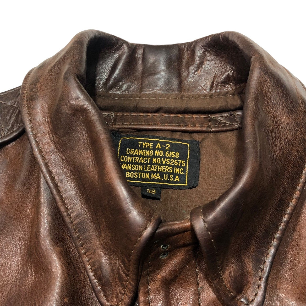 VANSON(バンソン) A-2 flight jacket フライト ジャケット レザー