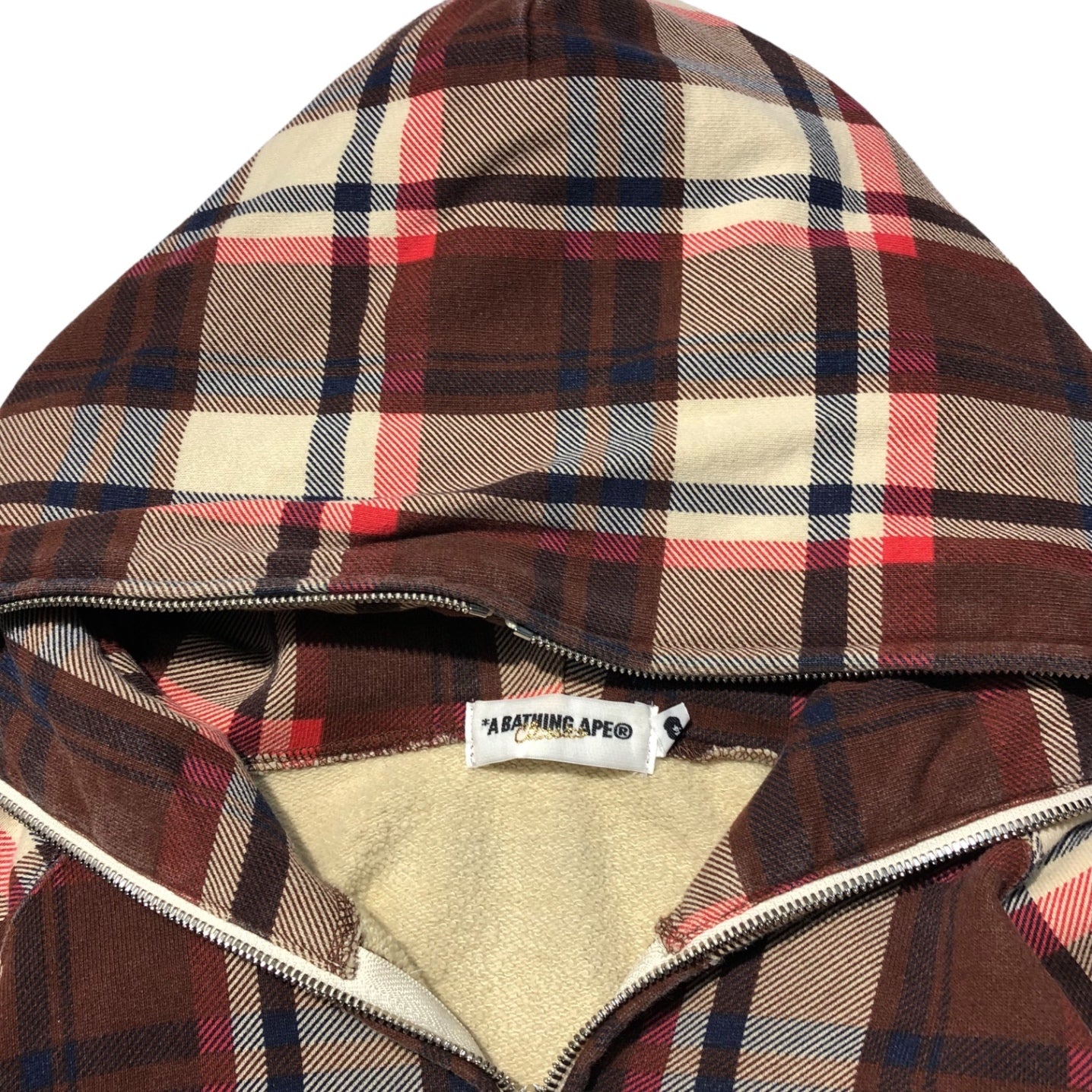 A BATHING APE(アベイシングエイプ) 00's CHECK ZIP UP PARKA チェック