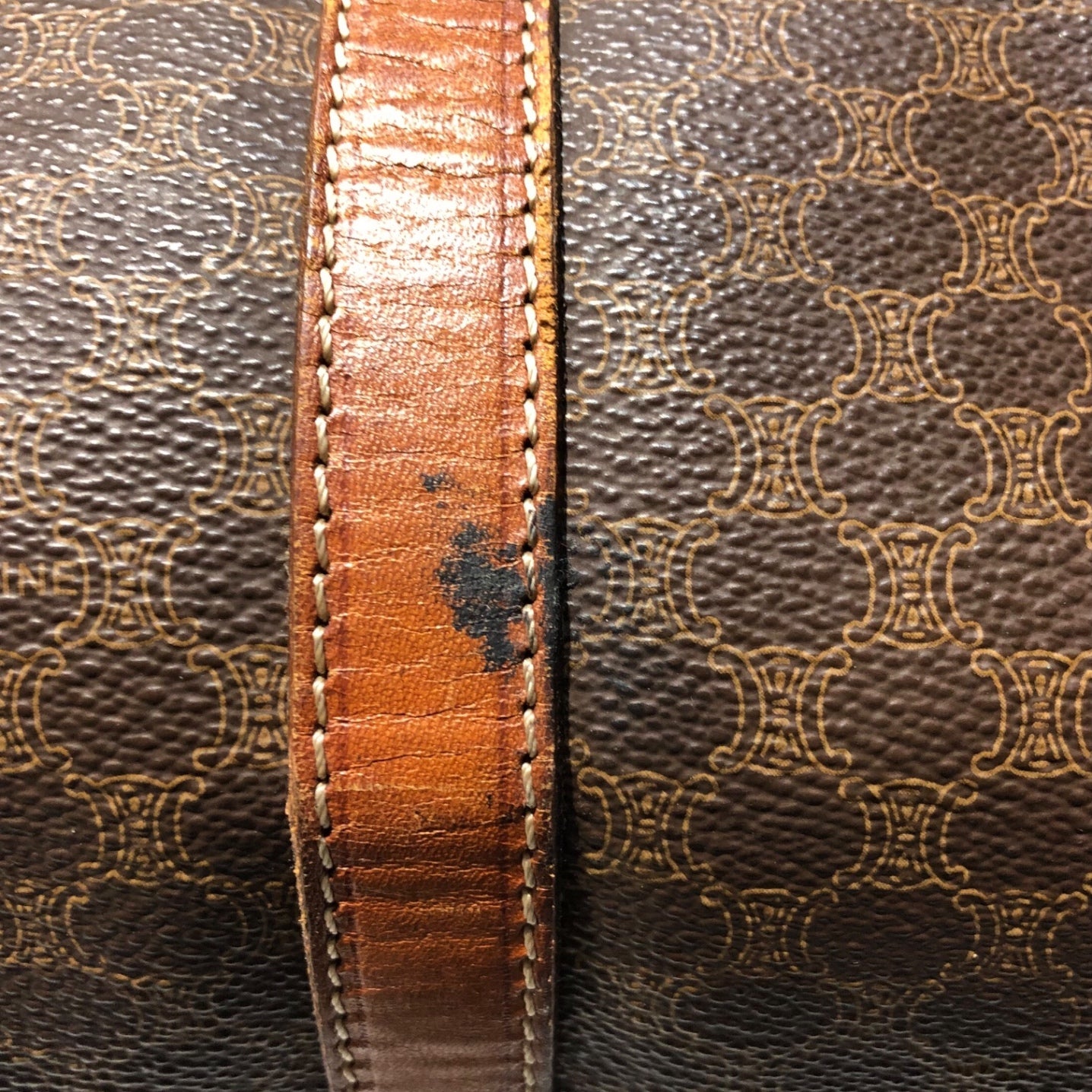 CELINE(セリーヌ) macadam pattern boston bag マカダム柄 ボストン