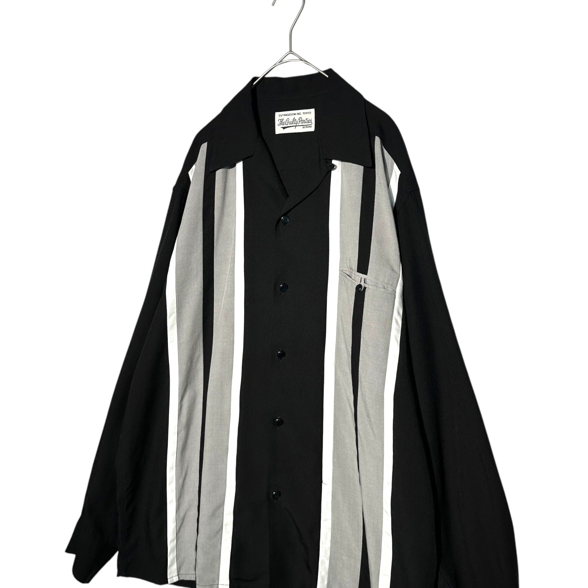 WACKO MARIA(ワコマリア) 23AW SWITCHING OPEN COLLAR SHIRT 切替