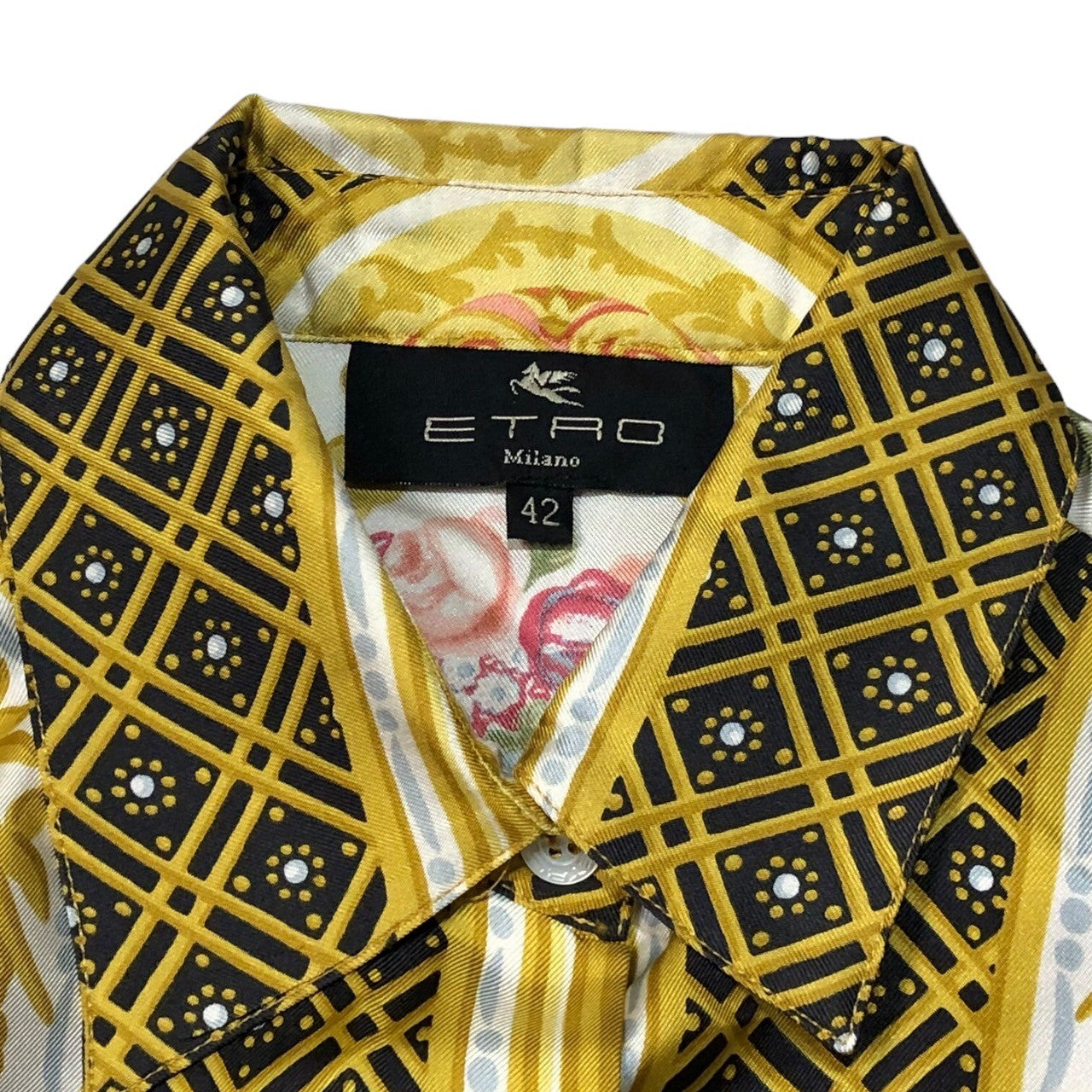 ETRO(エトロ) Scarf pattern all silk shirt スカーフ柄 シルク シャツ