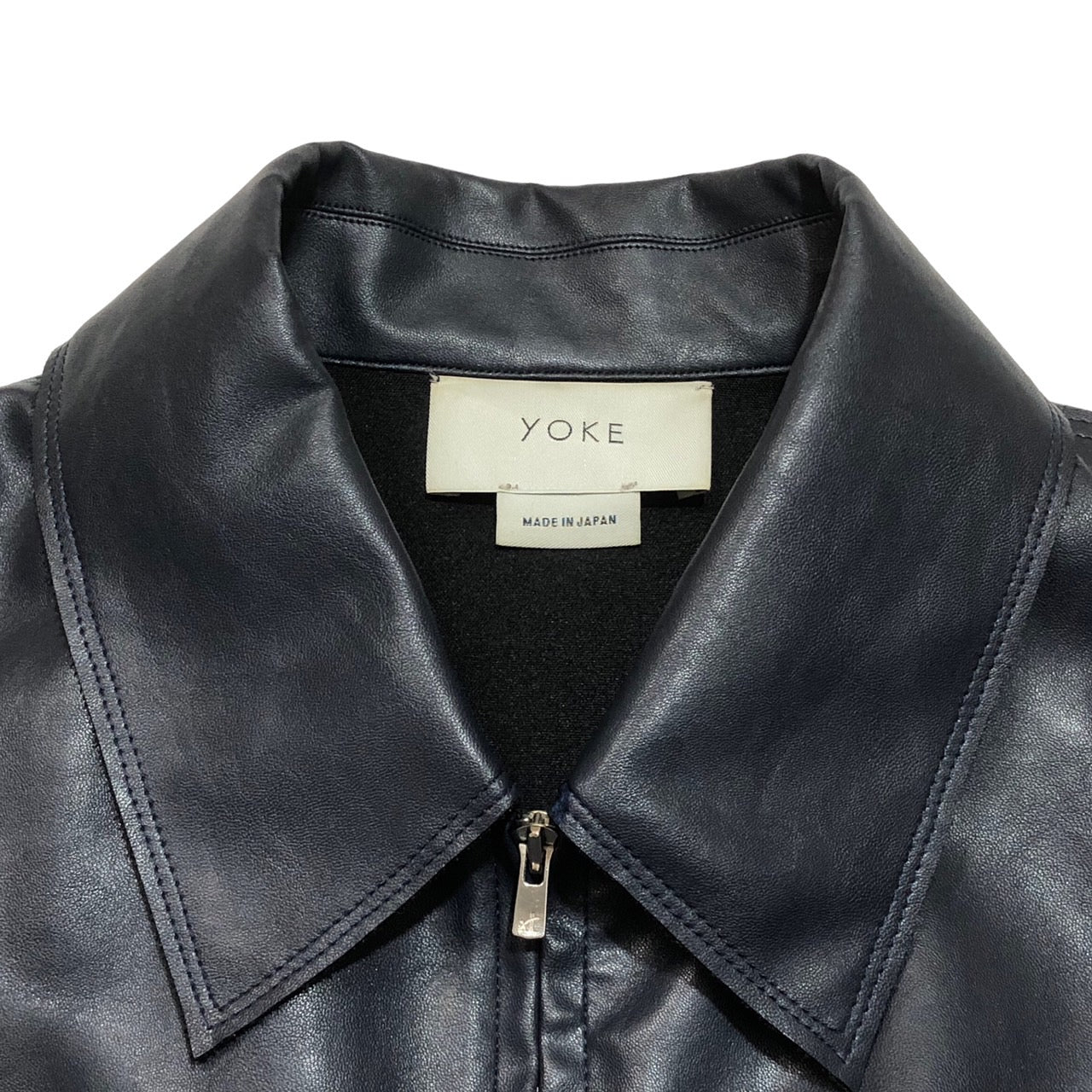 YOKE(ヨーク) 19SS FAUX LEATHER JACKET/レザージャケット/スイング