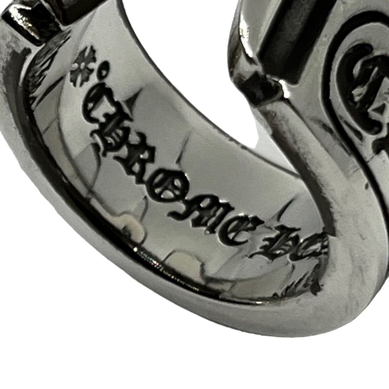 CHROME HEARTS(クロムハーツ) SCROLL LABEL RING スクロールラベル