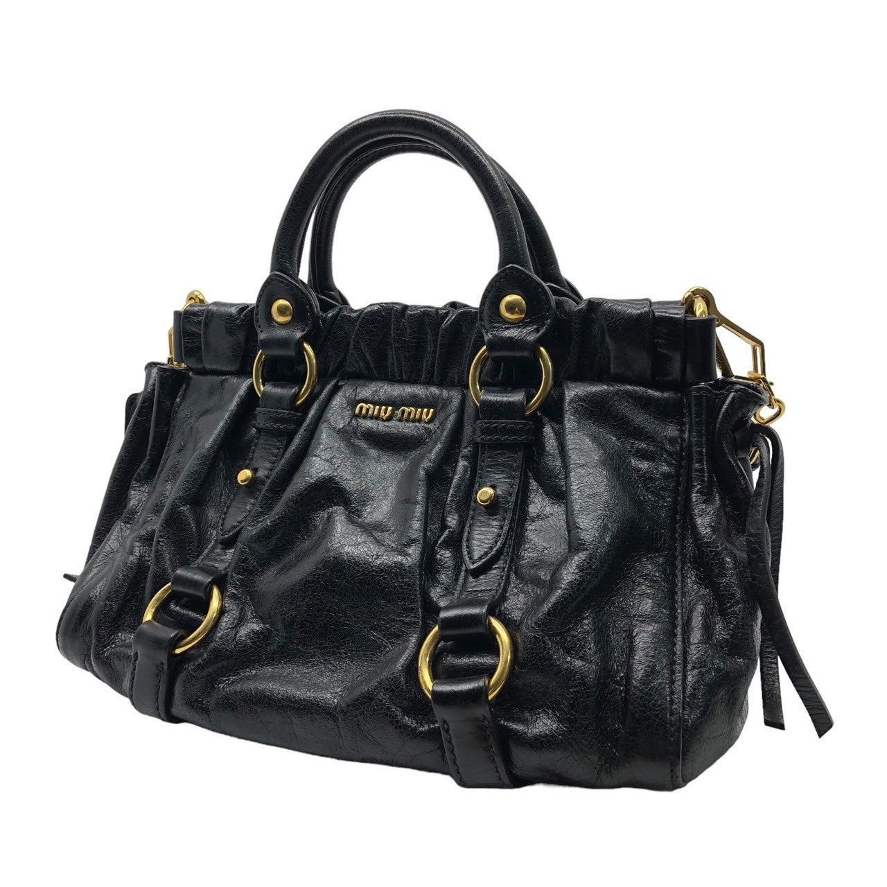 miumiu(ミュウミュウ) VITELLO LUX マテラッセ 2WAY レザー ショルダー