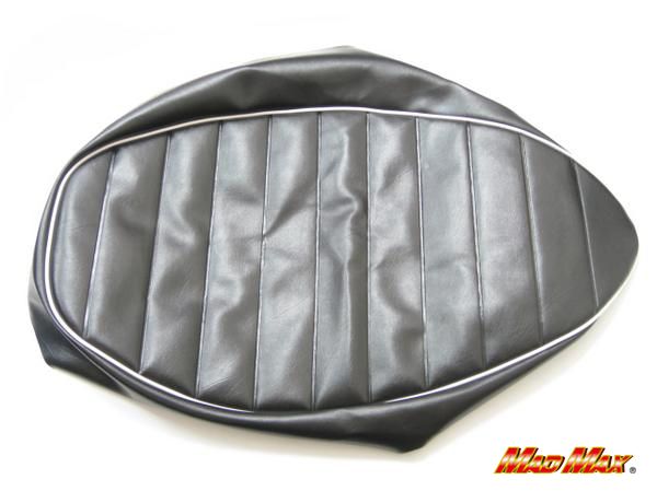 SR400/500用タックロールシートレザー ブラック [株式会社マッドマックス]