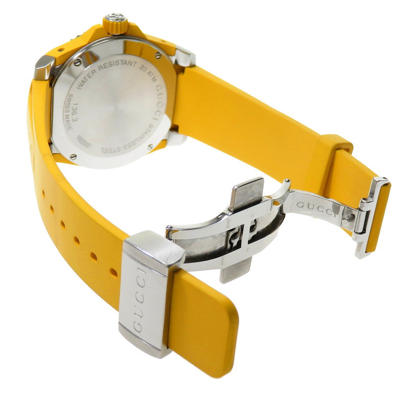 GUCCI/グッチ】 136.3 ダイブ タイガー/虎/トラ イエロー 腕時計