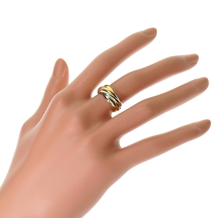 8号【CARTIER/カルティエ】 トリニティ 5連 リング・指輪 K18YG