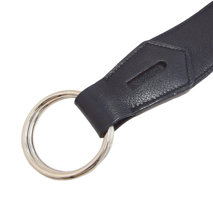 HERMES/エルメス】 ダブルリング ベルト レザー 黒 ユニセックス【中古