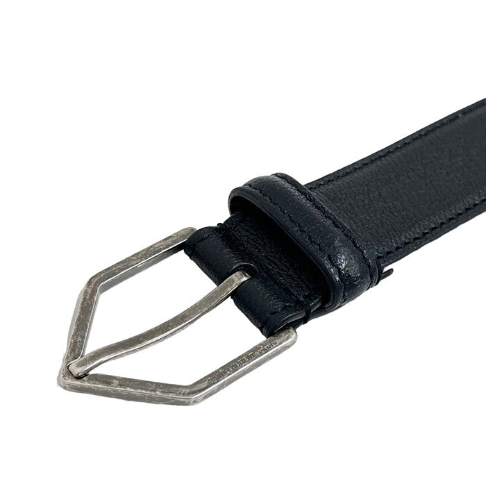 SAINT LAURENT/サンローラン】 ベルト レザー 黒 レディース【中古