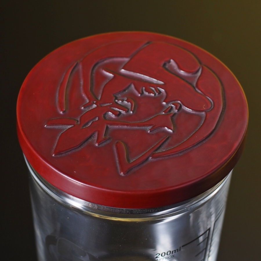 鎌倉彫ビーカーフタ マーロウおじさん マーロウ