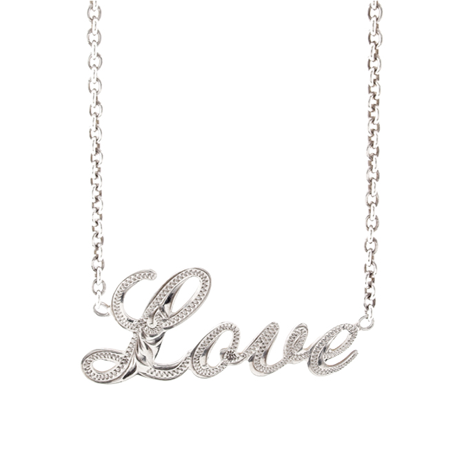 ハワイアンジュエリー/Silver925/オーダーネームネックレス(3-7文字