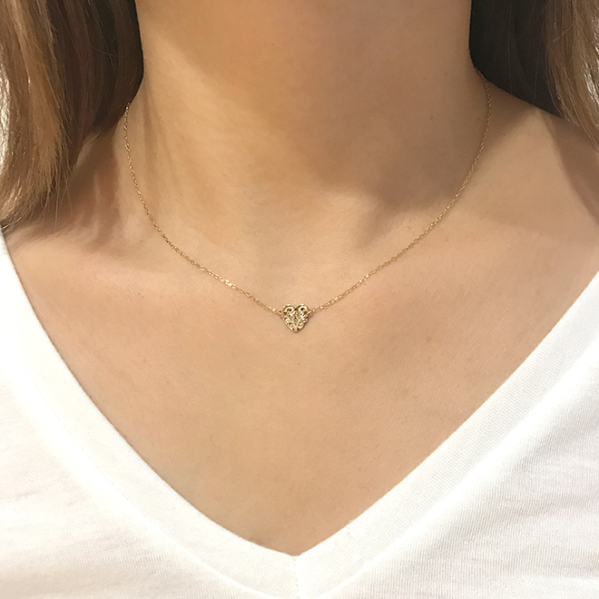 ハワイアンジュエリー/K10YG/ハートネックレス/0032 | ハワイアン