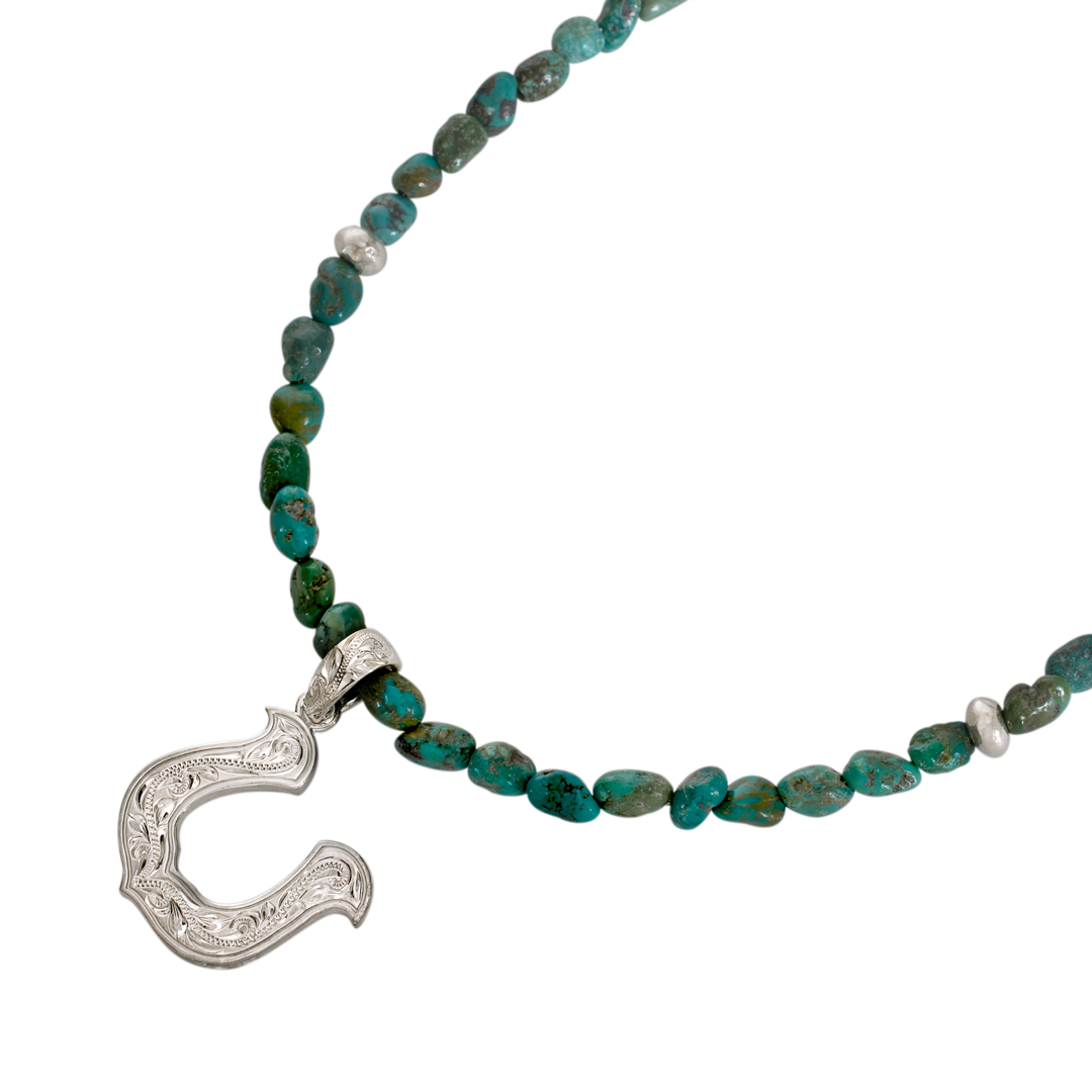 タンブル ターコイズ ネックレス/SILVER925/60cm | ハワイアン