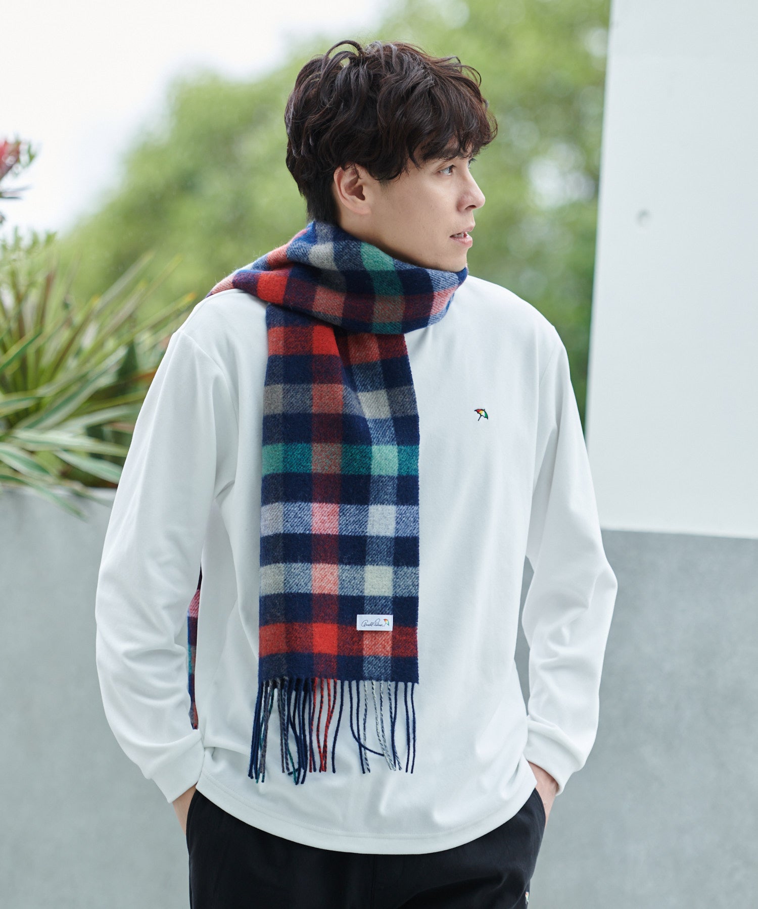 パーマーチェックリバーシブルマフラー（マフラー/ユニセックス