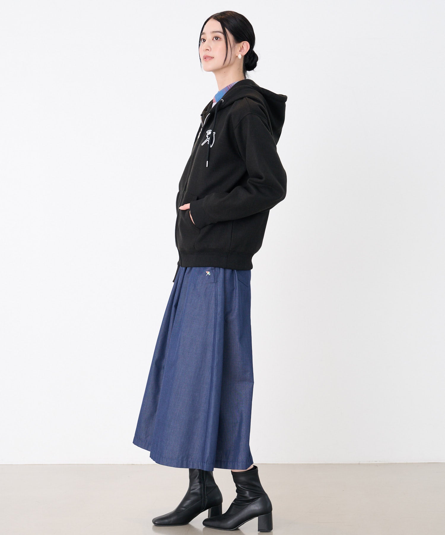 ウールライクメルトン シェア フルジップパーカー（パーカー/ユニ