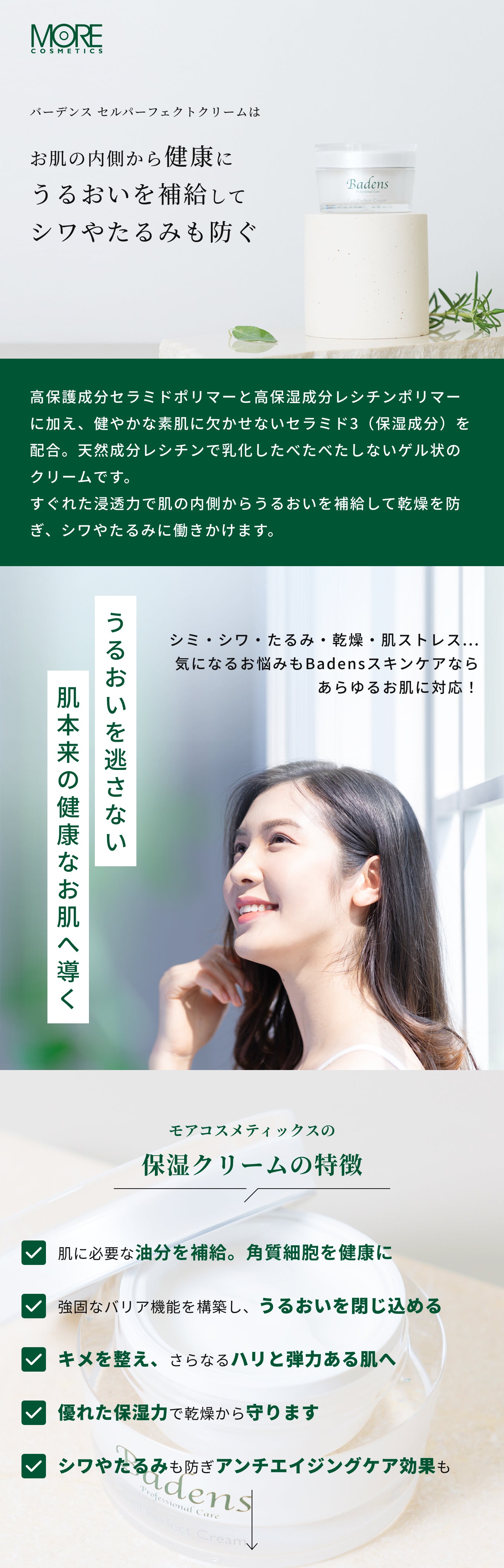 バーデンス セルパーフェクトクリーム 30g – モアコスメティックス