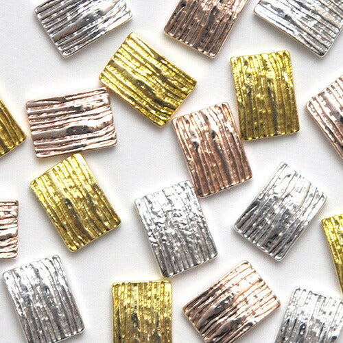 ネイルパーツ メタルパーツ メタルプレート 5個 メタル スクエア 四角