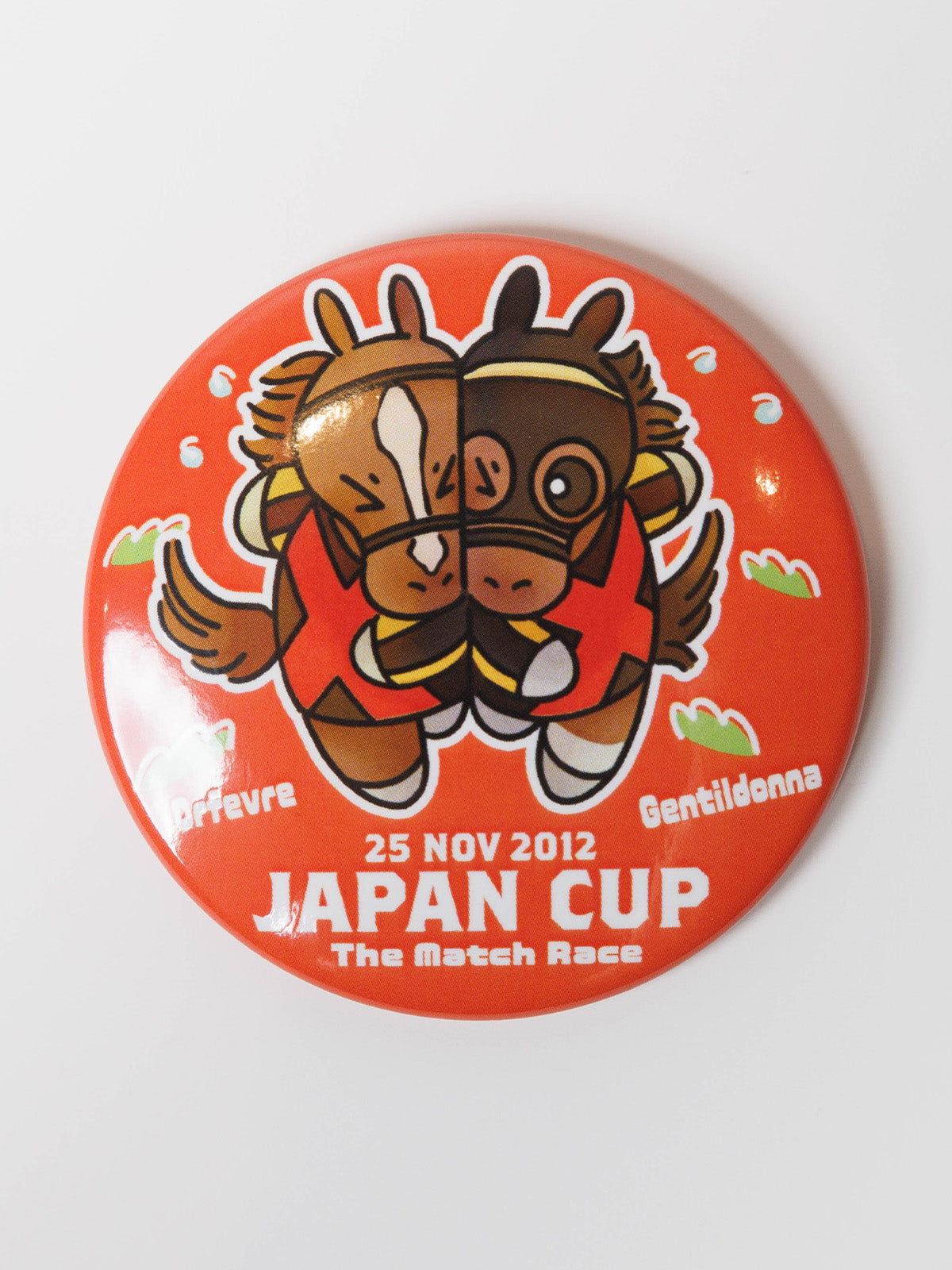 ジェンティルドンナvsオルフェーヴル・缶バッジ｜netkeiba