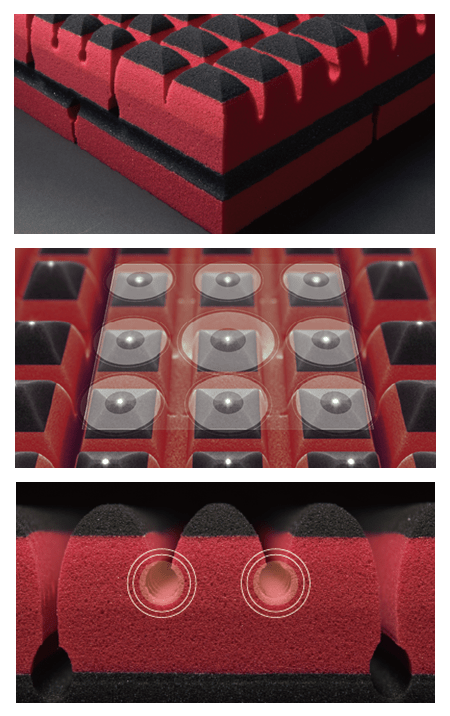 エアーSX]マットレス／HARD （シングル）9×97×195cm ロイヤルブルー