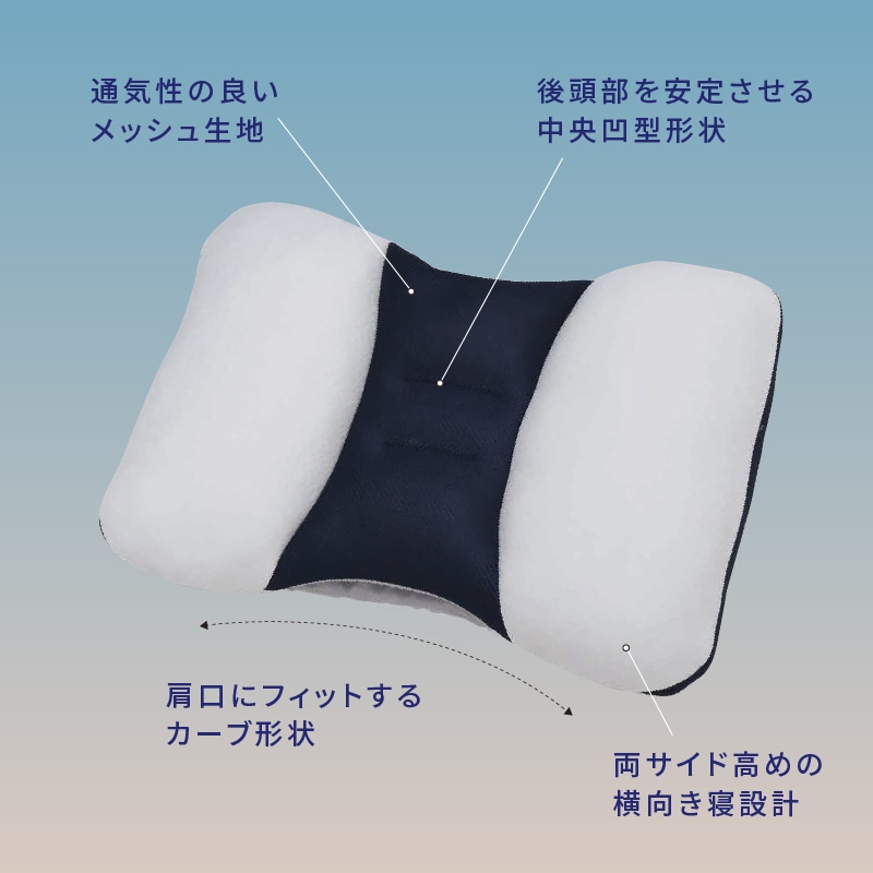 スリープフィットネス 横ラクまくら ソフトパイプと粒わた【のし・包装