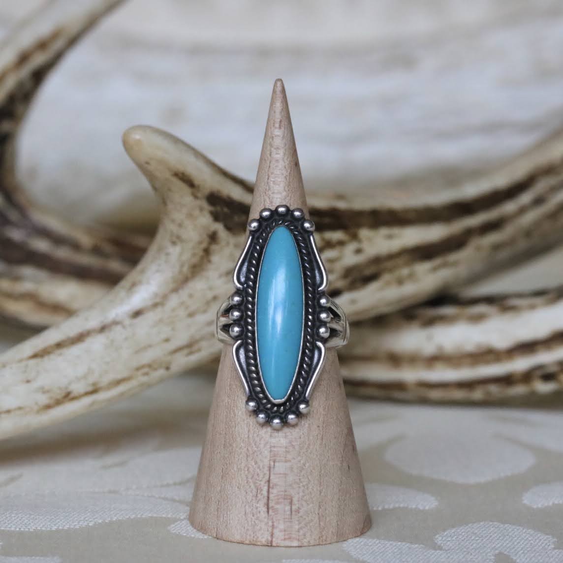 Atelier Ninon / ヴィンテージ オーバルシェイプ ターコイズリング