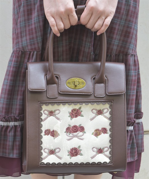 ローズ×リボン刺繍バッグ | axes femme online shop