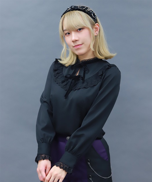 クロスレーススタンド襟ブラウス | NIBBLE POISON | axes femme online