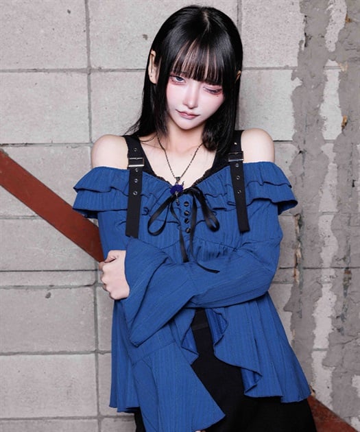 オフショルフリルトップス | axes femme online shop